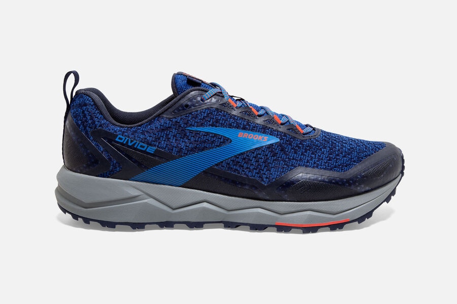 Zapatillas Trail Brooks Divide Hombre Azules/Azul Marino/Rosas Ofertas GSEQ86425